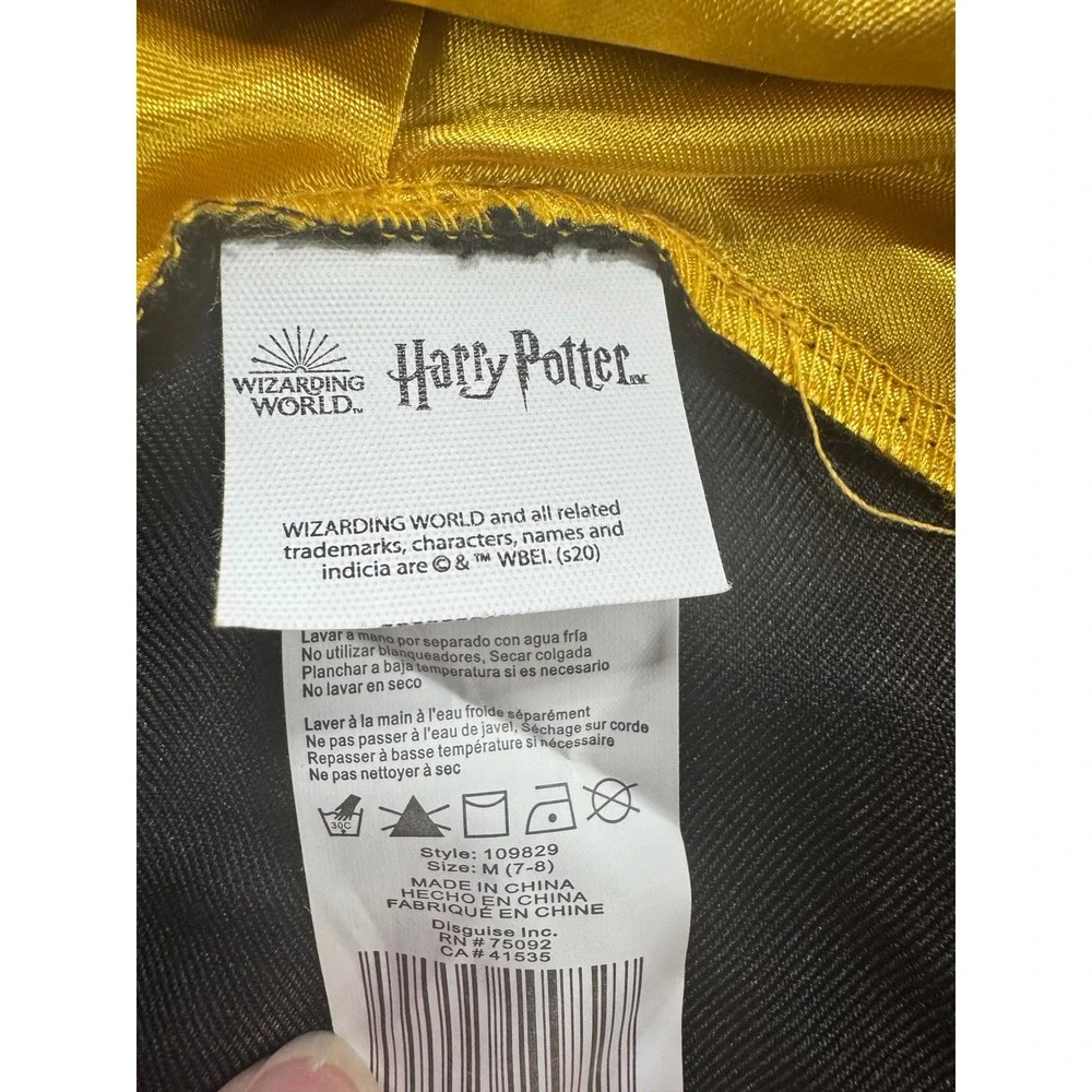 Harry Potter Robe Kids 7-8 Hufflepuff with Hufflepuff & Gryffindor Ties Top XL